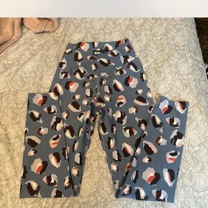 Beach Riot Blue and Orange Abstract Leggings